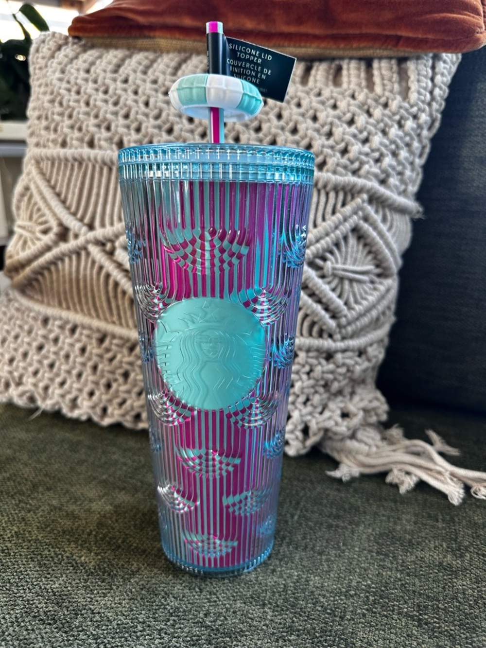 Starbucks Iridescent Studded Tumbler - Pink & Aqua